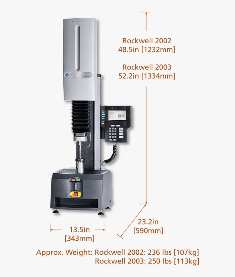Wilson® Rockwell® 2000 Hardness Tester Instron PNG Image