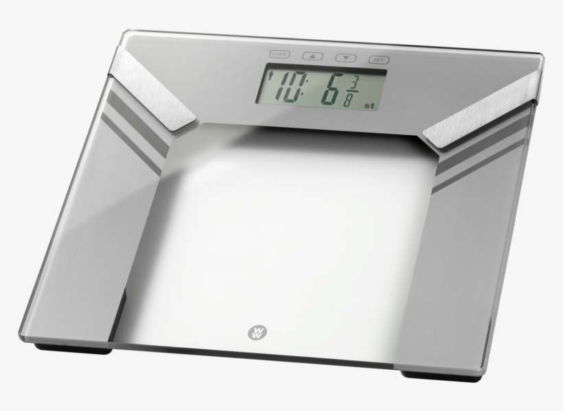 Weight Watchers Ultra Slim Analyser Scale - Digital Clock, transparent png download