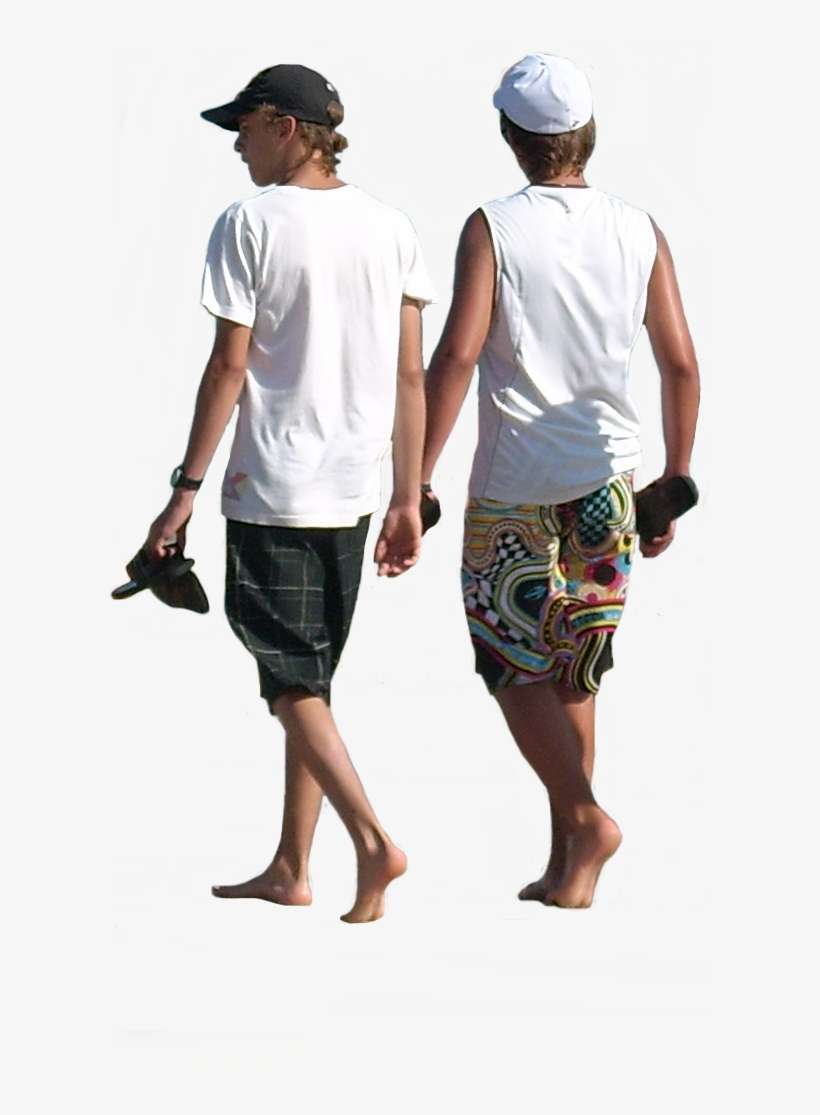 Beach People Png - People At Beach Png, transparent png download