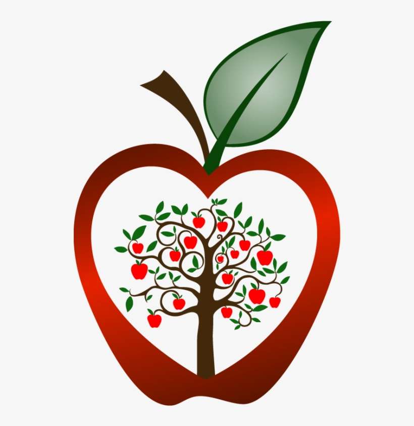 Apple Puns For Teachers - Drawing Of A Peach Tree, transparent png download