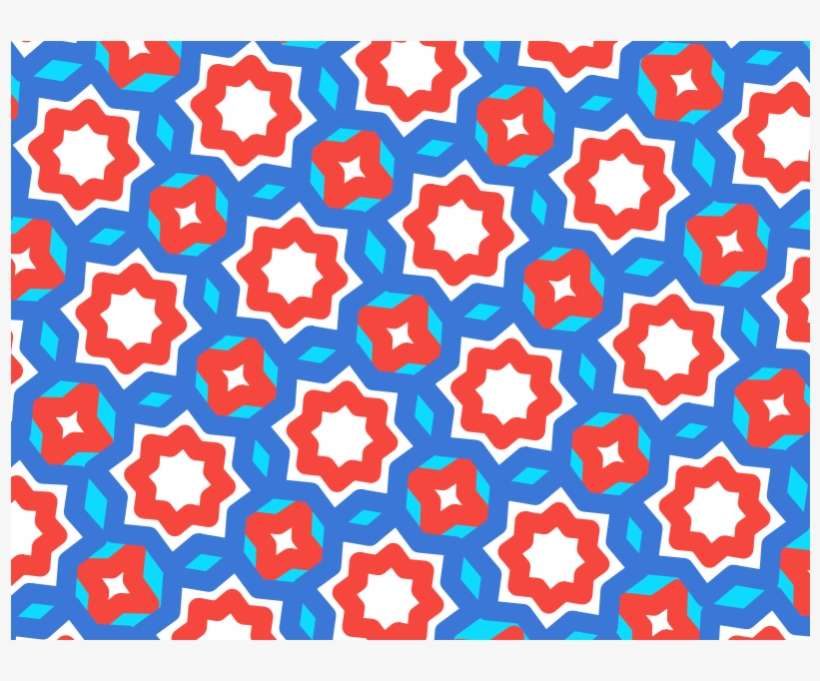 Clipart - Star Pattern - Pattern, transparent png download