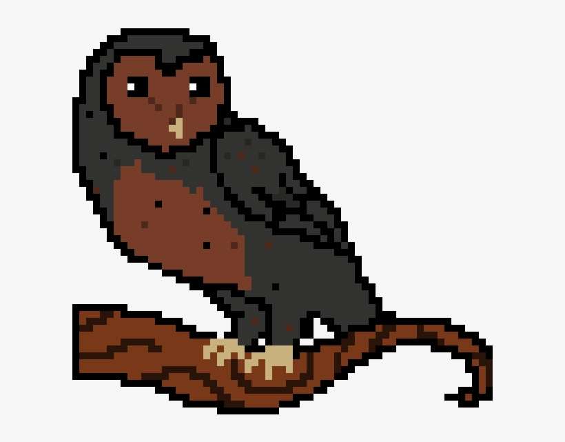 Barn Owl - Barn Owl Pixel Art, transparent png download