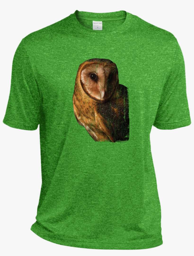 Barn Owl Face Dri Fit Moisture Wicking T Shirt - T-shirt, transparent png download