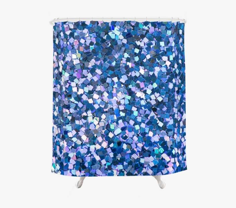 Bluecurtain - Blue Sequin Background, transparent png download