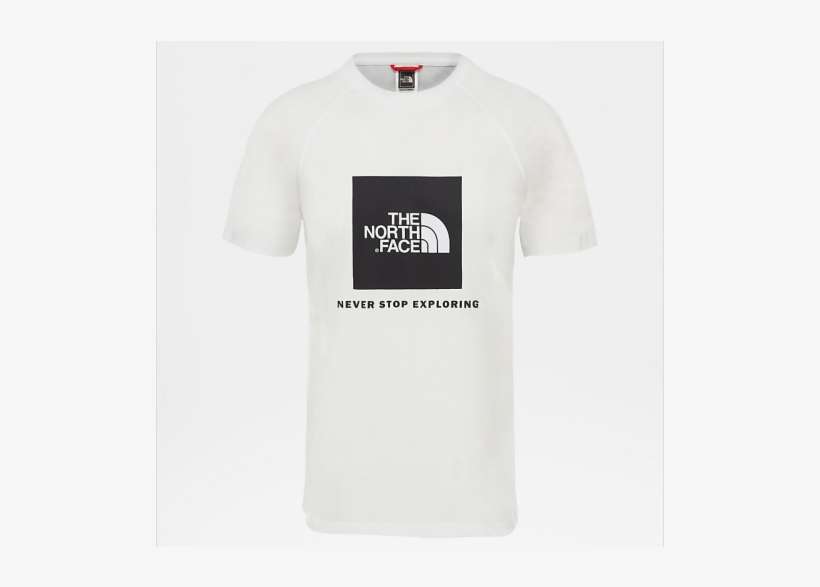 The North Face Raglan Red Box Tee - Active Shirt, transparent png download