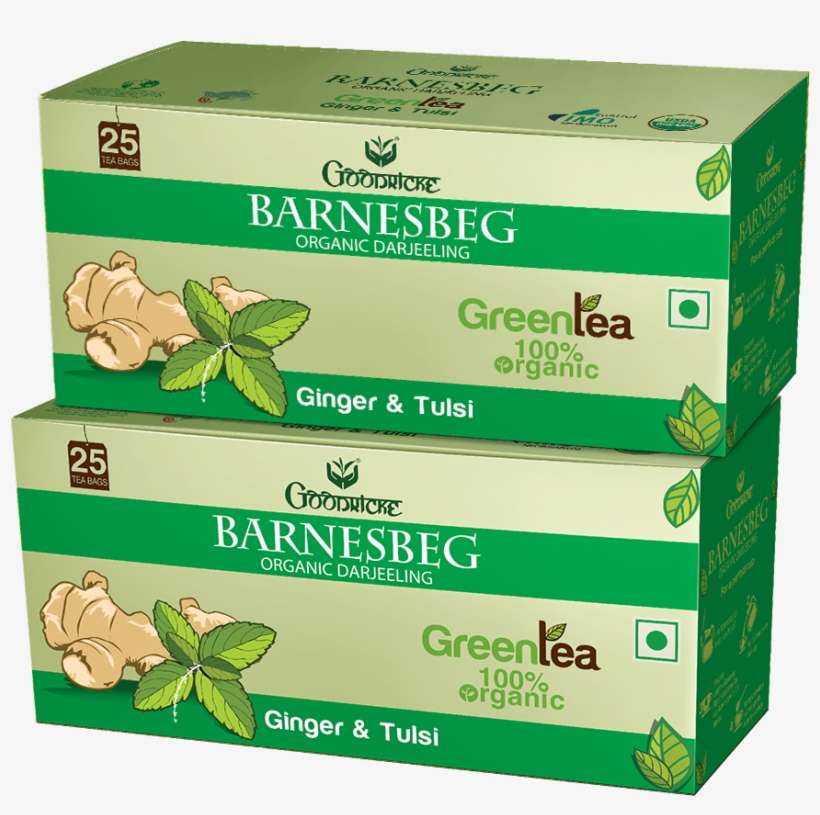 Buy Barnesbeg Ginger & Tulsi Green Tea - Box, transparent png download