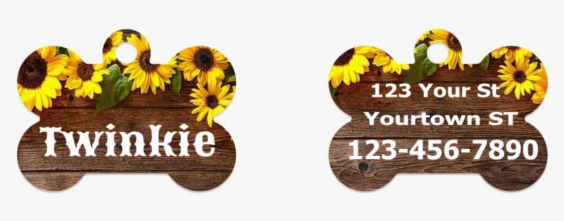 Sunflowers Pet Id Tag - Gs Bonus Card, transparent png download