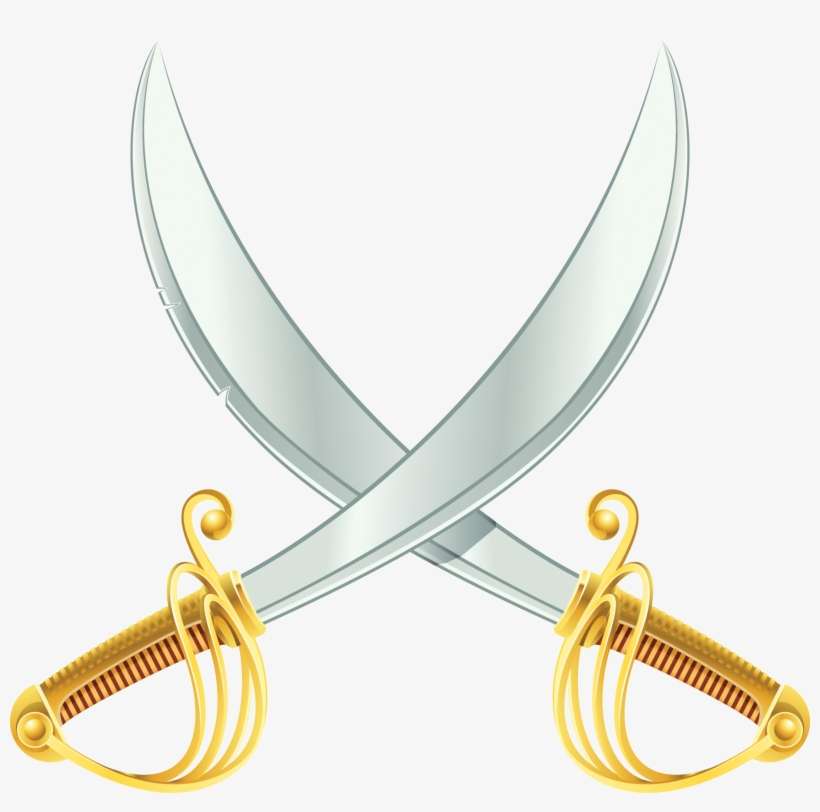 Sabre Knife Weapon Illustration Transprent Png Free - Sword, transparent png download
