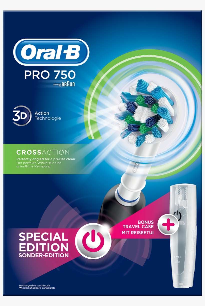 Oral B Pro 750s, transparent png download