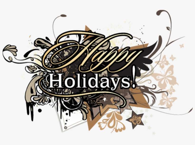 Happy Holidays Text Png By Ka - Happy New Year, transparent png download