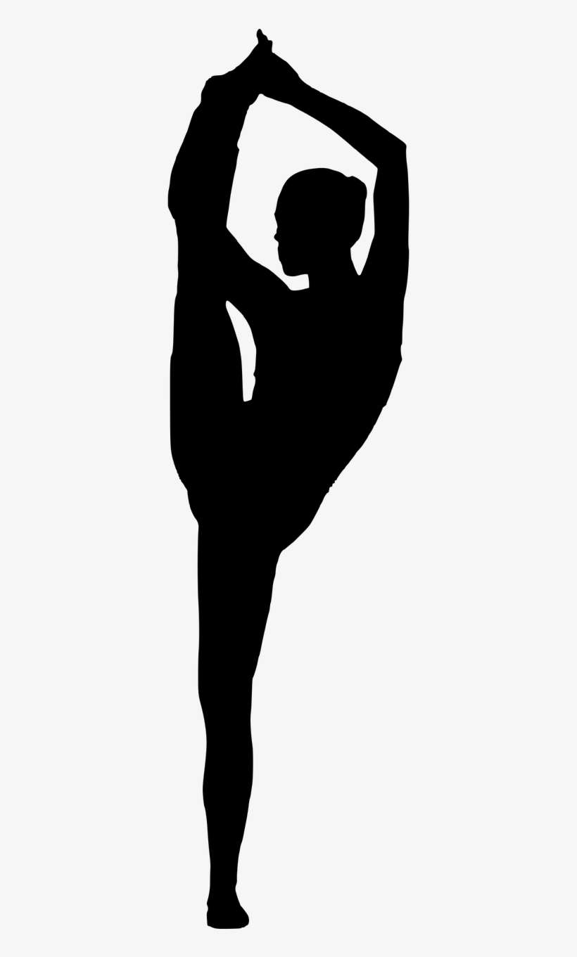 Silhouette Split Active - Stretching Silhouette, transparent png download