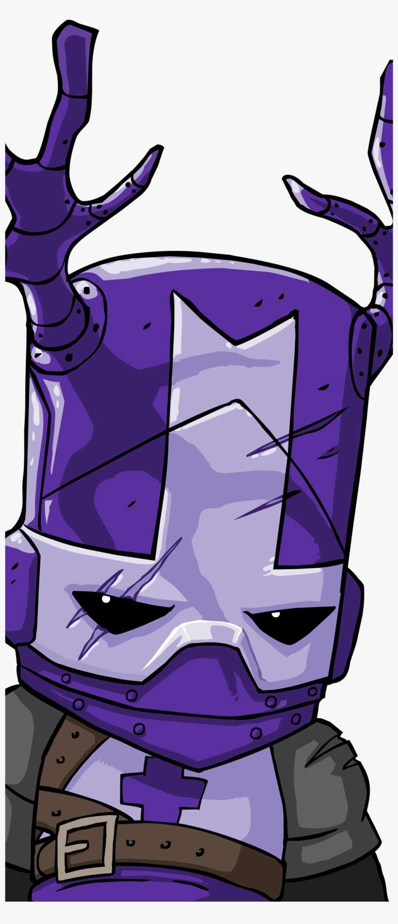 Download Blacksmith - Castle Crashers Purple Knight Fanart ...