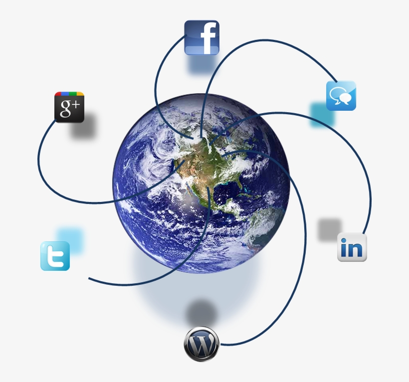 Social Media Globe Png Transparent - Earth, transparent png download