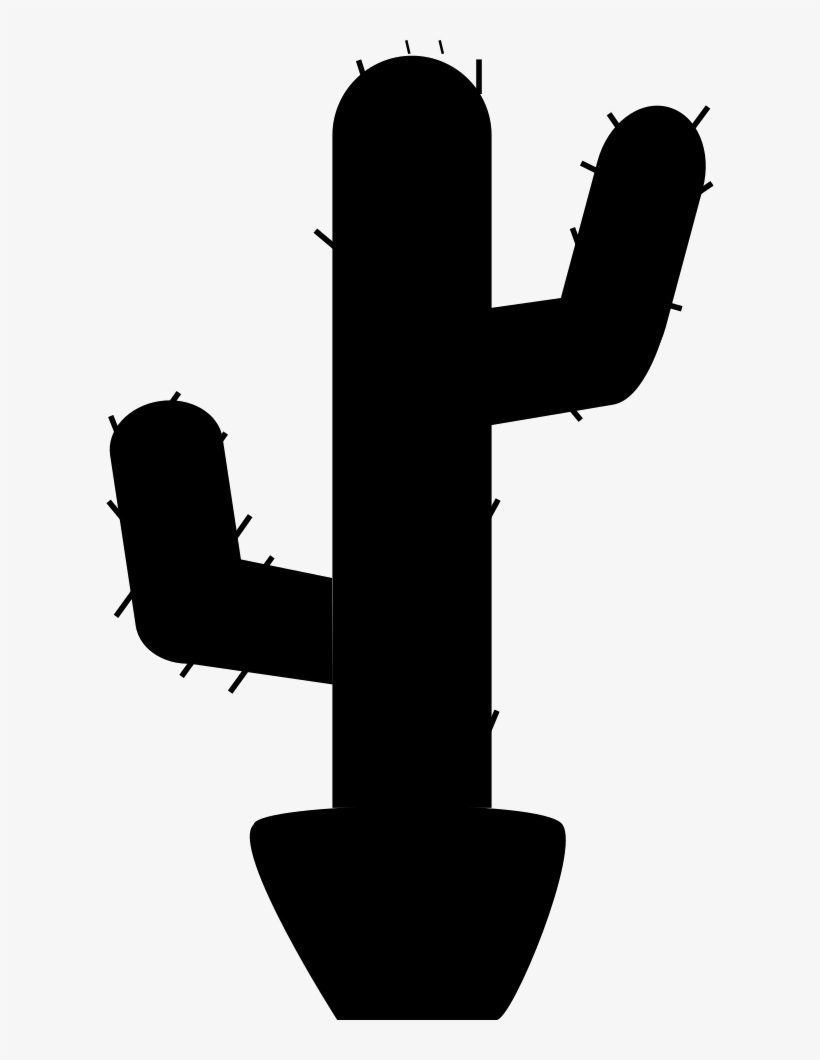 Png File Svg - Cactus Icon Png Black, transparent png download