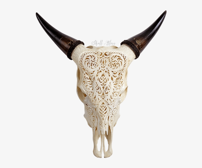 Carved Cow Skull - Carved Cow Skulls, transparent png download