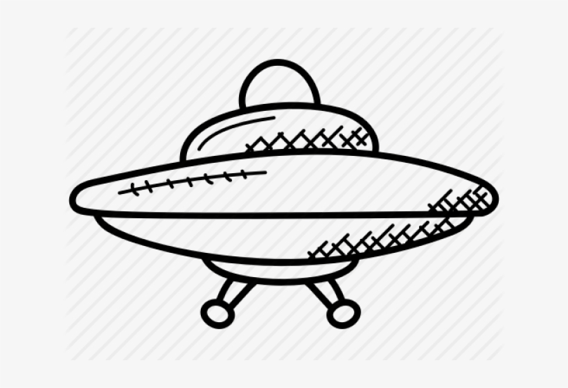Psychedelic Clipart Flying Saucer - Illustration, transparent png download
