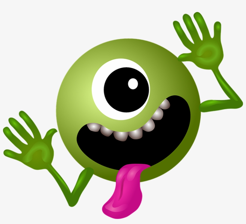 Alien, Green, Smiley, Monster, Cartoon, Character, - Galaxy Don T Panic, transparent png download