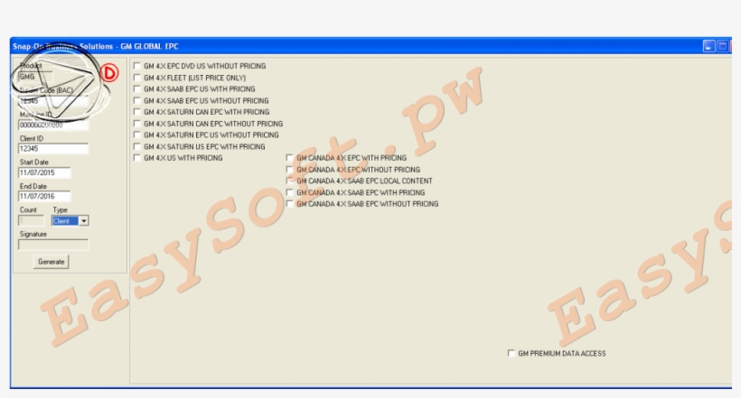 Snap-on Gm Global Epc Keygen License, transparent png download