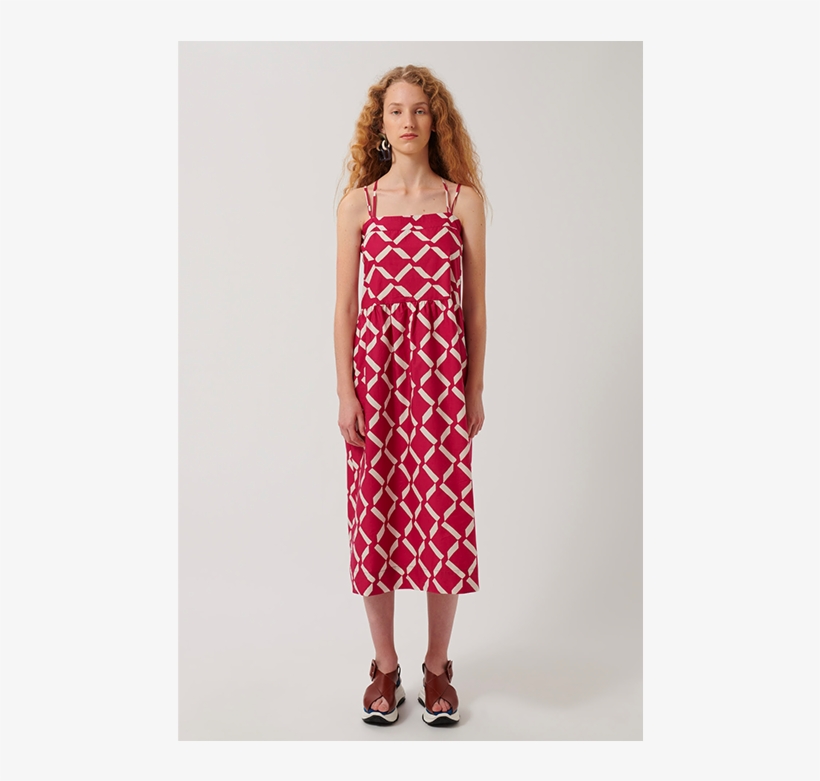 Loreak Valeria Pink Cross Sundress - Nightgown, transparent png download