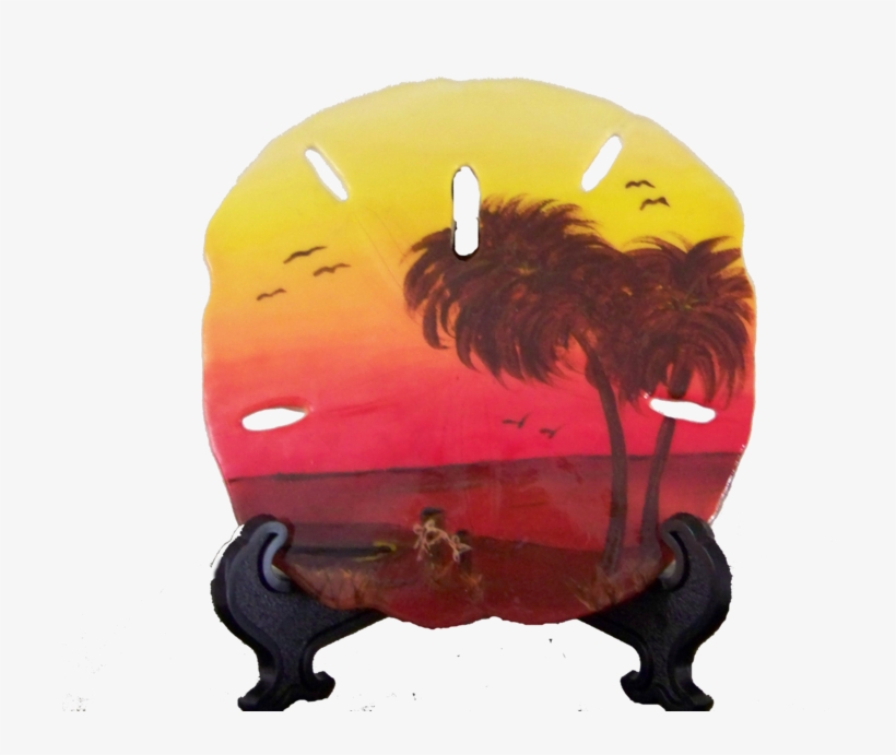 Sunset Painted On A Sand Dollar, transparent png download