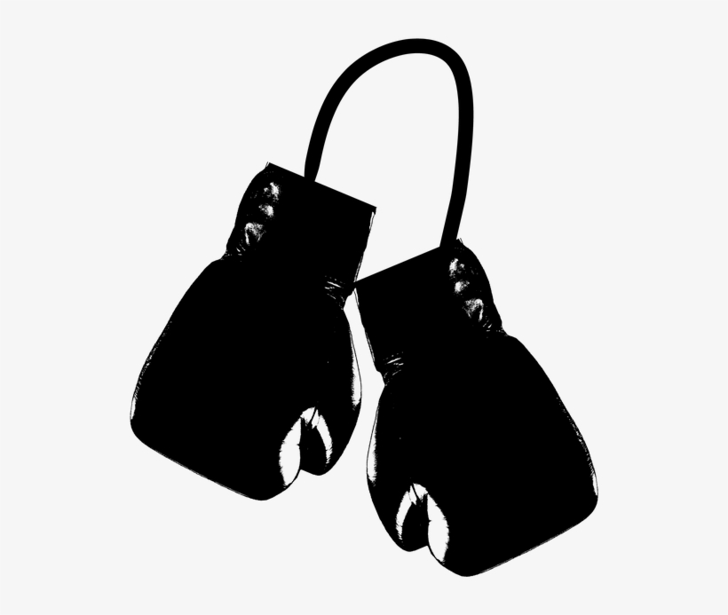 Boxing Gloves, Sport, Boxing, Strong, Silhouette - Mma Guante Dibujo, transparent png download