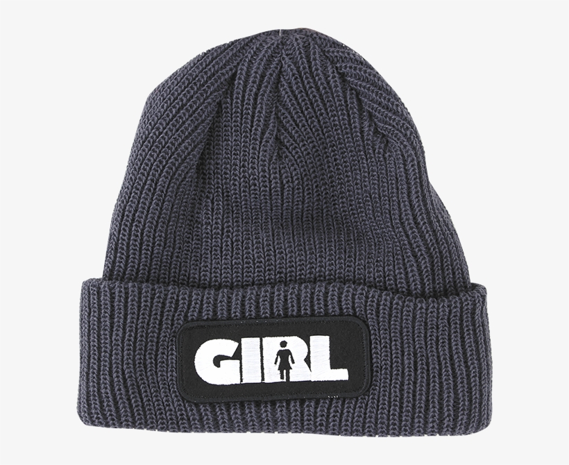 Girl Advertype Beanie Charcoal - Mike Mo Girl Deck, transparent png download