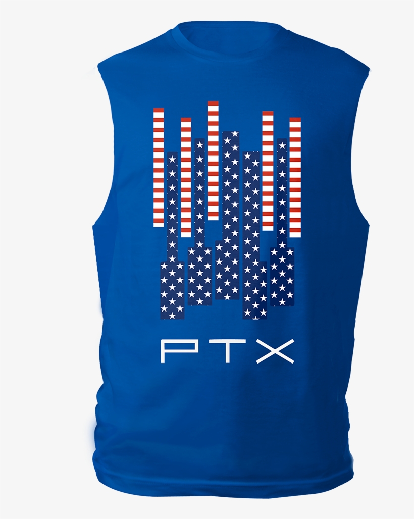 Stars N' Stripes Royal Muscle Tank - Active Tank, transparent png download