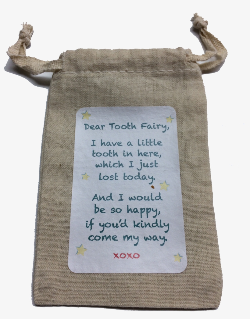 My L'il Tooth Tote - Woven Fabric, transparent png download