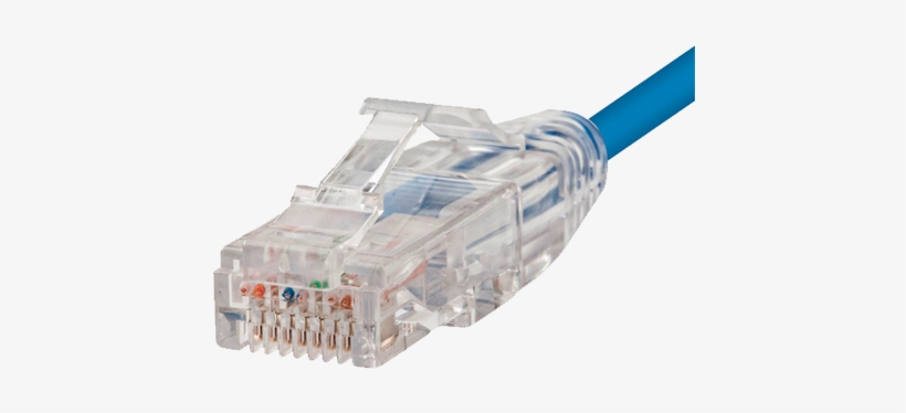 Roughly Half The Thickness Of Regular Cat6 Ethernet - Ethernet Cable, transparent png download