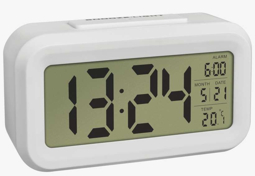 Lumio Digital Alarm Clock With Thermometer Tfa Dostmann - Radio Clock, transparent png download
