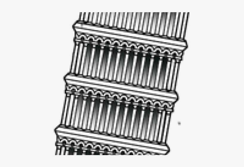 Structure Clipart Leaning Tower Pisa - Balcony, transparent png download
