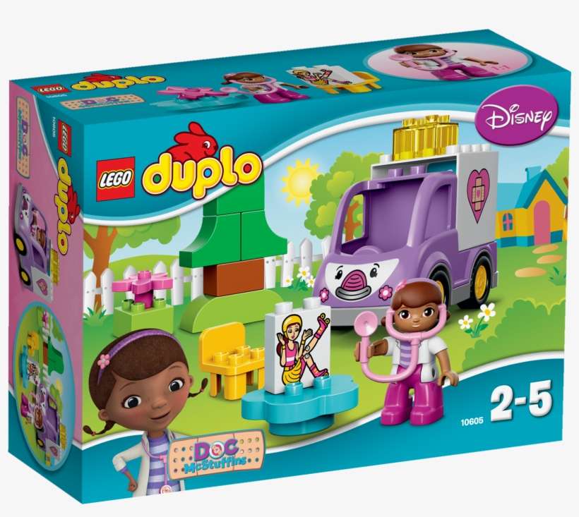 Lego Duplo Doc Mcstuffins Rosie The Ambulance - Lego Duplo 10605, transparent png download