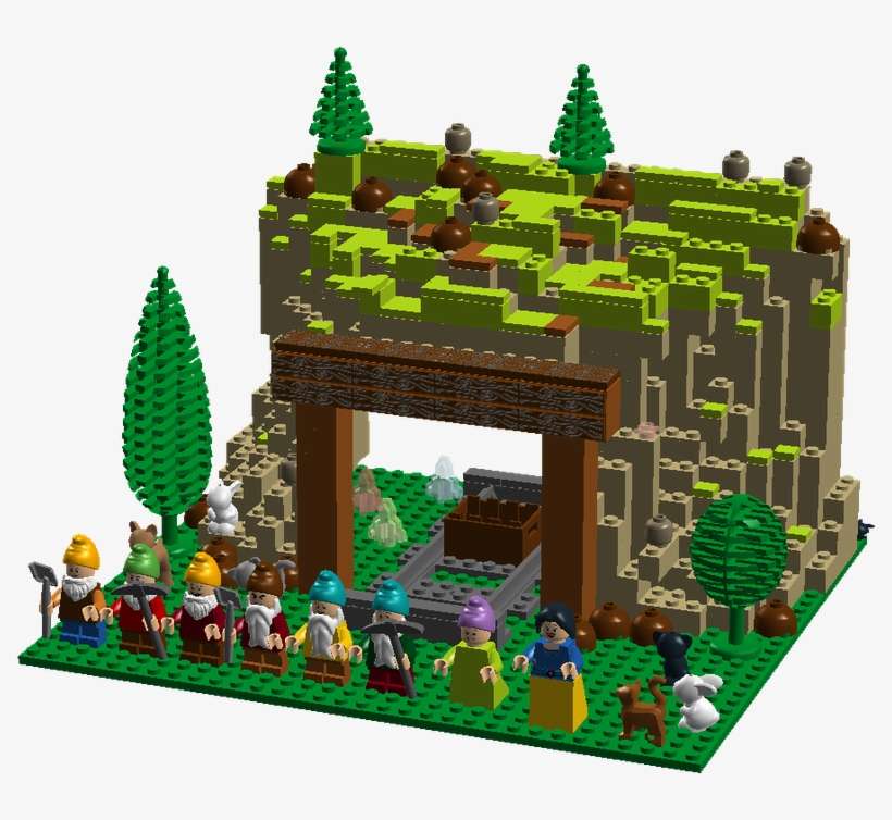 Seven Dwarfs Mine - Log Cabin, transparent png download