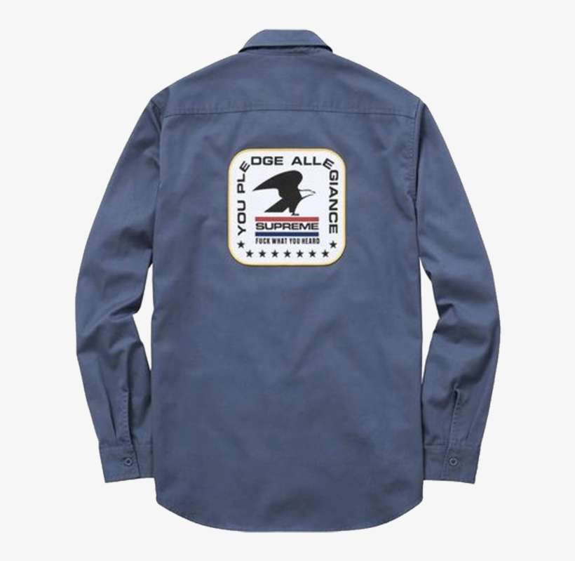 Supreme Fuck What You Heard Button Down Shirt - Supreme You Pledge Allegiance, transparent png download