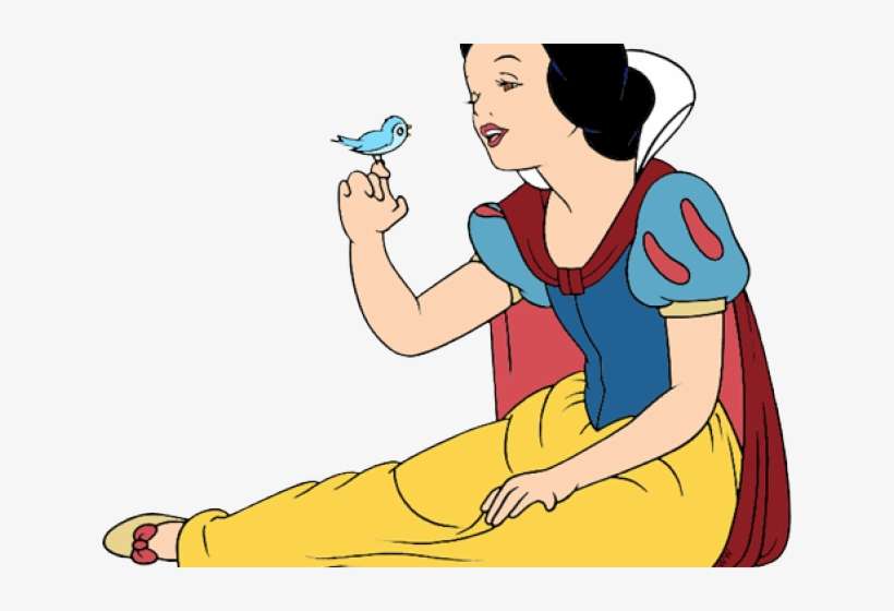 Snow White And The Seven Dwarfs Clipart Bird - Snow White, transparent png download