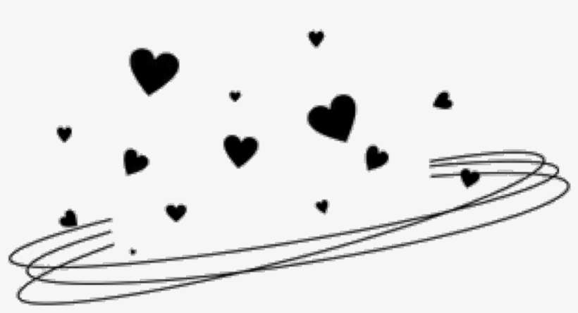 Heart Hearts Crown Heartcrown Swirls Black Blackcrown - Line Art, transparent png download