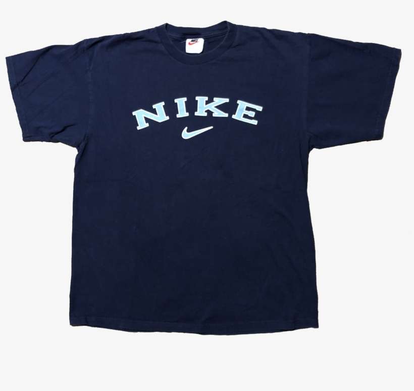 Vintage 90s Nike Logo Shirt Navy Size Large - Kiwanis Is My Superpower, transparent png download