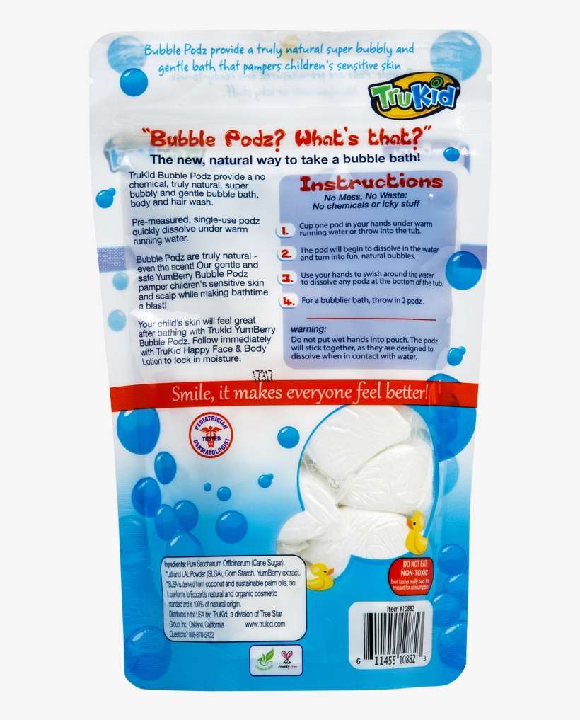 Trukid Bubble Podz, Yumberry Scented Bubble Bath, 24 - Foot, transparent png download