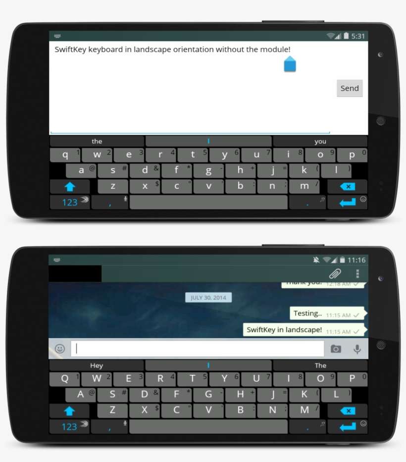 Improve Landscape Typing By Disabling The Full Screen - Disable Fullscreen Keyboard, transparent png download