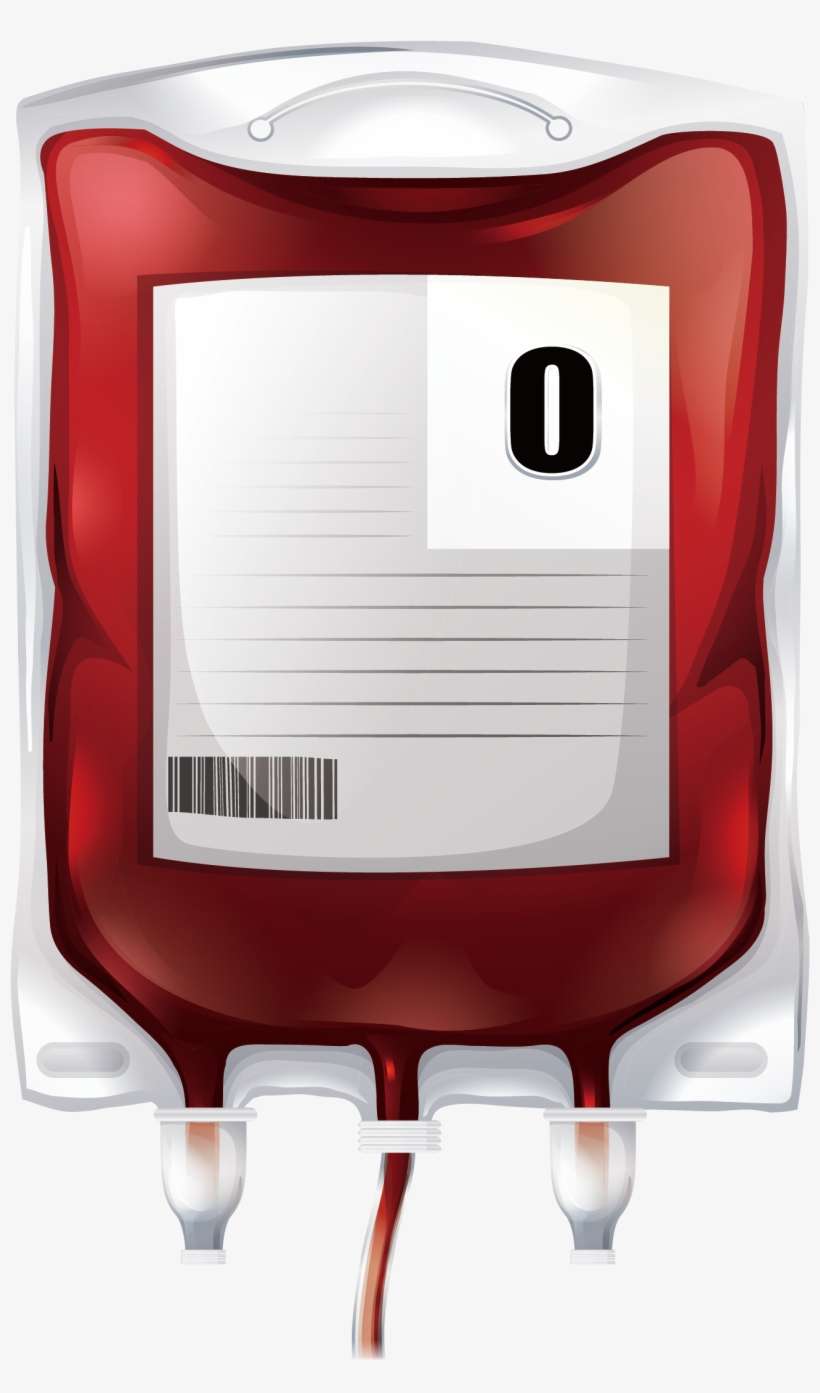 Blood Clipart Blood Typing - Blood Bag, transparent png download