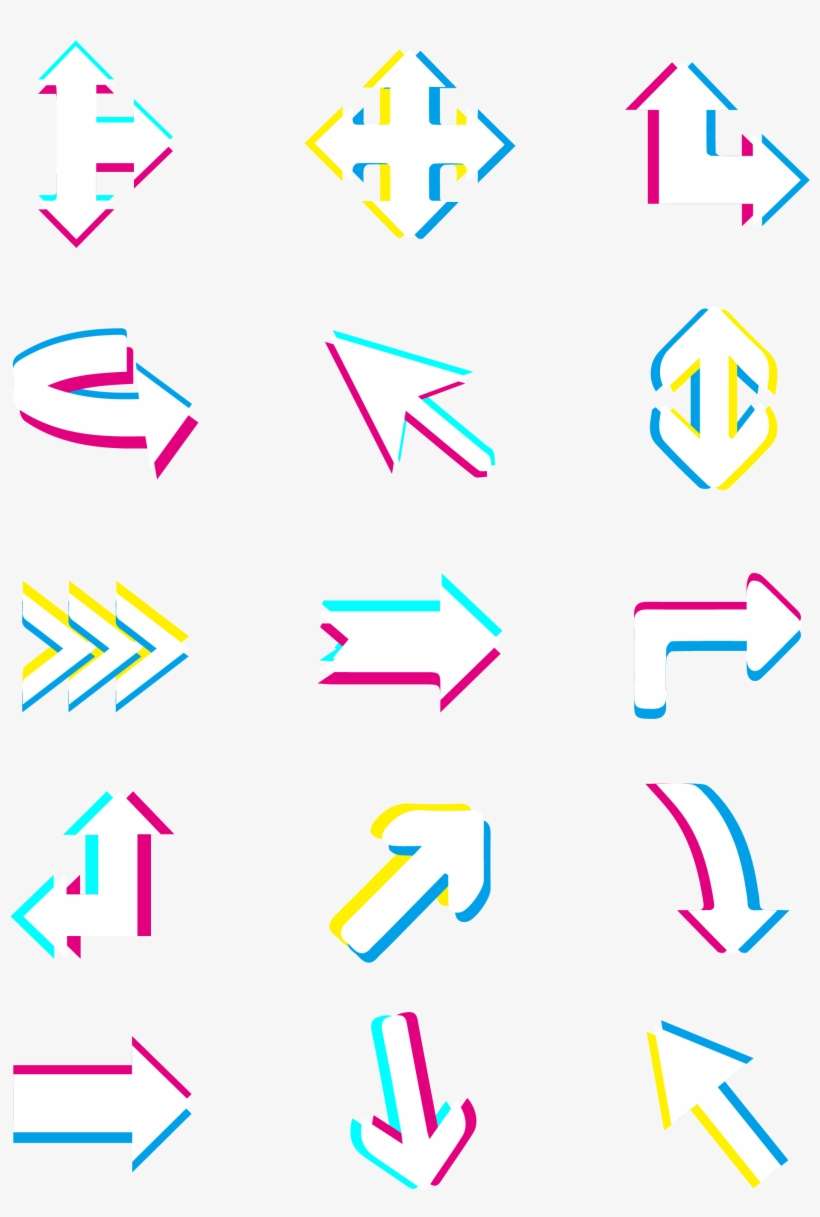 Vector Mũi Tên Biểu Tượng Phong Cách Tiktok Tối Giản - Graphic Design, transparent png download