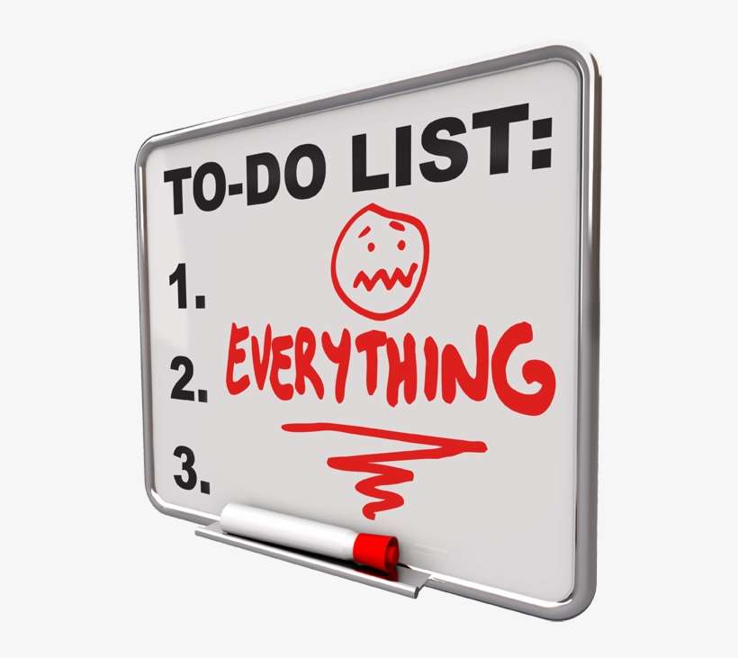 To Do List Cutout - Too Busy, transparent png download