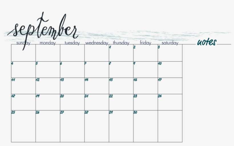 2016 Calendar-09 - Number, transparent png download