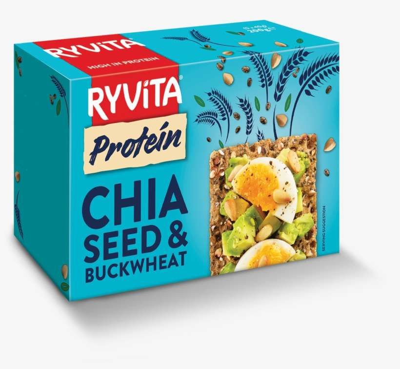 Protein Chia Seed & Buckwheat - Ryvita, transparent png download