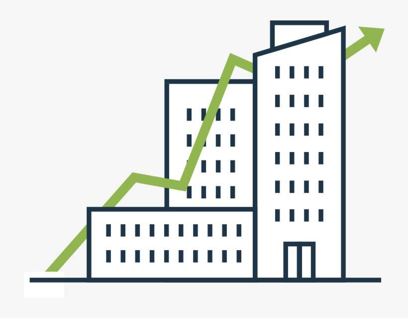 Buildings With Leaves And Money - Architecture, transparent png download