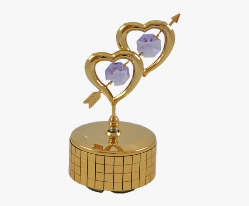 Golden Hearts With Arrow - Heart, transparent png download