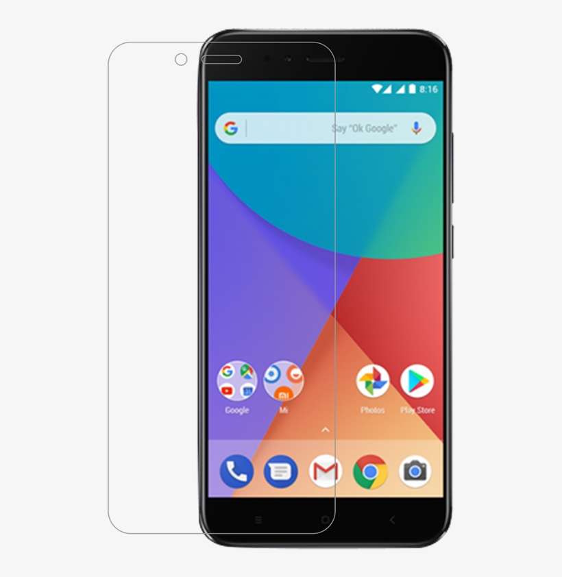 Clear Tempered Glass Film For Mi A1 - Redmi Low Price Phone, transparent png download