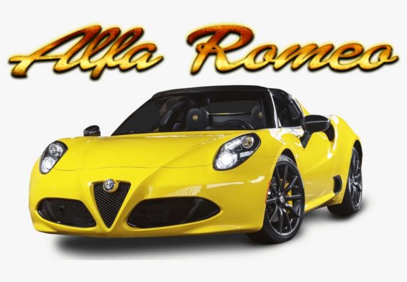 Download Alfa Romeo Png Pic Png Images Background - Alfa Romeo 4c Giallo, transparent png download