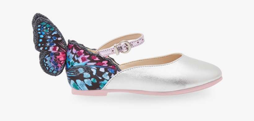 Silver Chiara Butterfly Mini Ballet Flats - Basic Pump, transparent png download