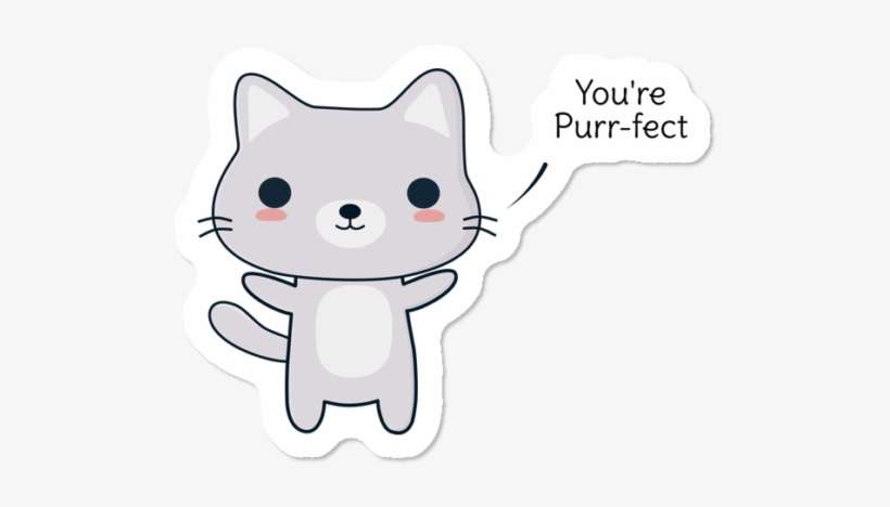 Cute And Funny Cat Pun - Cat Yawns, transparent png download